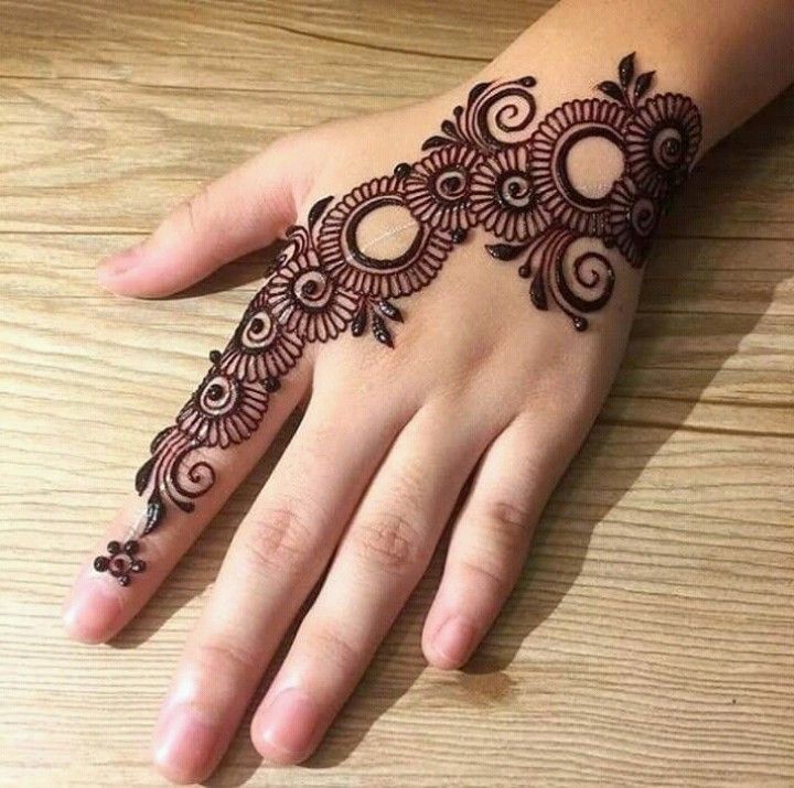 Simple Mehndi Design Back Hand Patterns